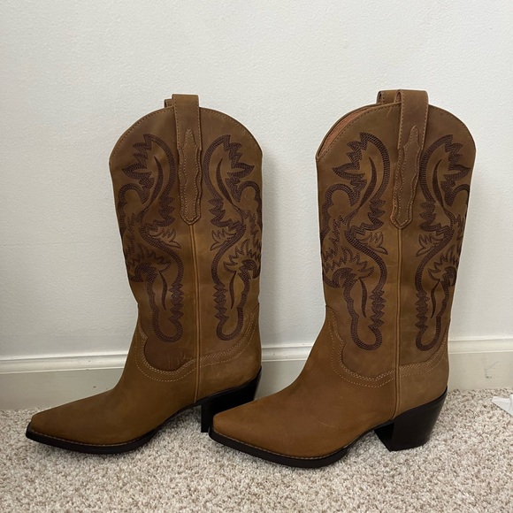 Brown jeffery campbell dagget western boots - Picture 3 of 7
